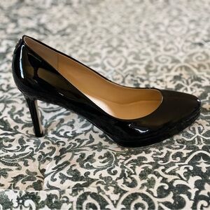 Ivanka Trump Black Patent Leather Pumps, 7.5M